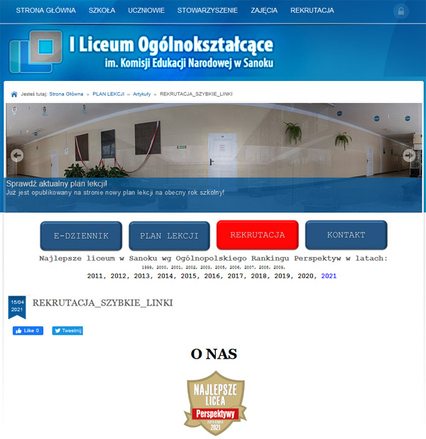 Promocja Zespołu Szkół nr 2 w Sanoku